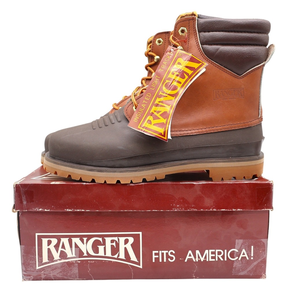 Ranger Light Tracks Boots Mens 9M Vintage Insulated Leather Waterproof 1176